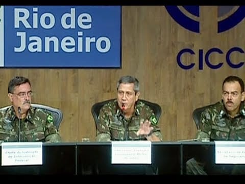 General responsável por intervenção no RJ diz que ação é laboratório para o país